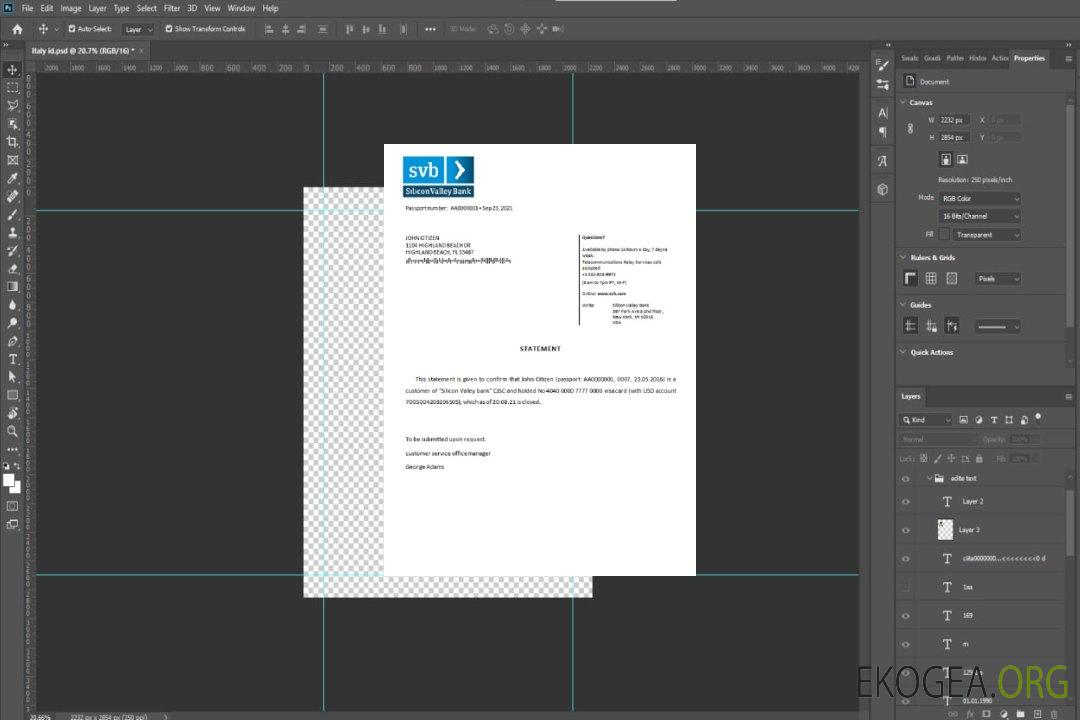 Référence USA , Silicon Valley Bank , closure template